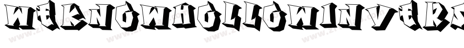 WeknowHollowInverse-6Ya4A字体转换