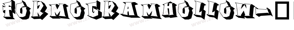 FormogramHollow字体转换