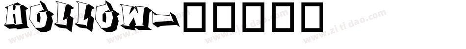Hollow字体转换