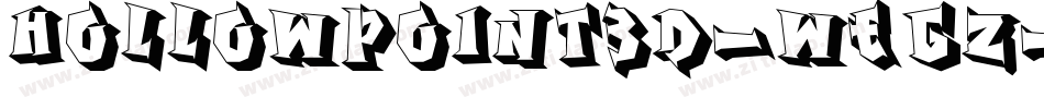 HollowPoint3D-WEgz字体转换