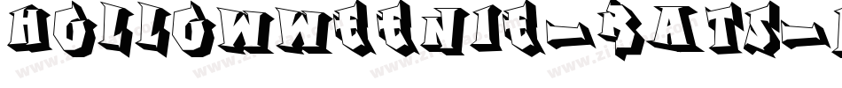 HollowWeenie-Bats-1字体转换