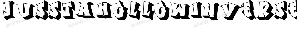 JusstaHollowInverse-6zqx字体转换