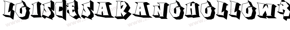 LoisCesaranoHollowBold-B6zB字体转换