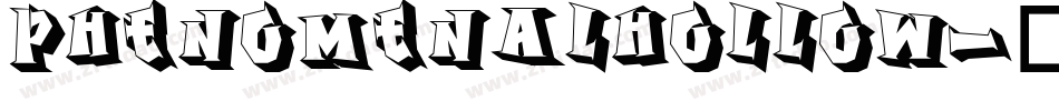 PhenomenalHollow字体转换