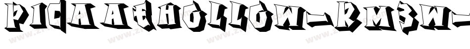 PicaaeHollow-Rm3W字体转换