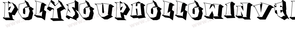 PolysoupHollowInverse-DOWO0字体转换