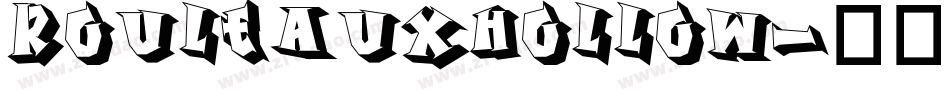 RouleauxHollow字体转换