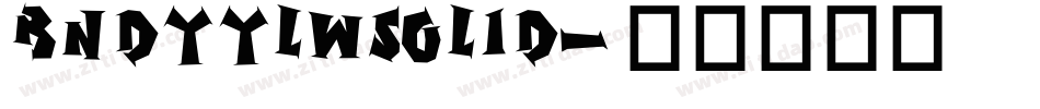 BndyYlwSolid字体转换