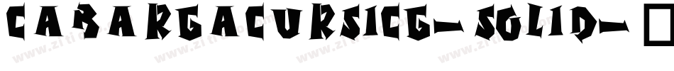 CabargaCursICG-Solid字体转换