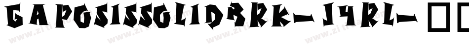 GaposisSolidBrk-j4rl字体转换