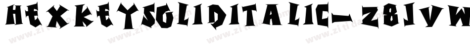 HexkeySolidItalic-z8Jvw字体转换
