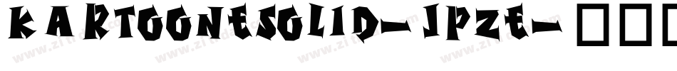 KartooneSolid-JpZE字体转换