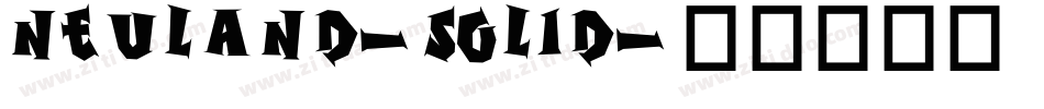 Neuland-Solid字体转换