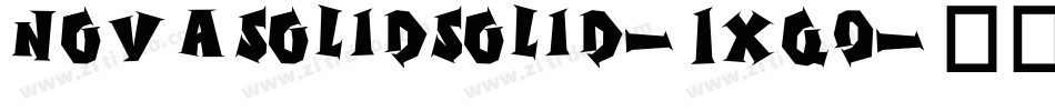 NovaSolidSolid-1Xq0字体转换