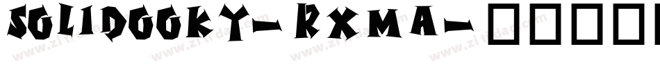 SolidOoky-rxmA字体转换