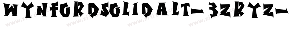 WynfordSolidAlt-3zRYZ字体转换