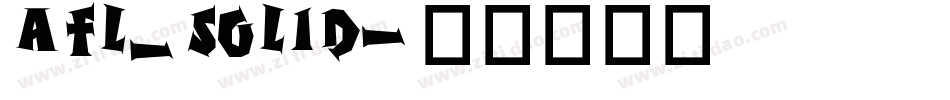 AFL_Solid字体转换