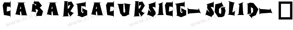 CabargaCursICG-Solid字体转换
