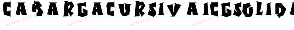 CabargaCursivaICGSolidAlt字体转换
