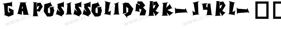 GaposisSolidBrk-j4rl字体转换