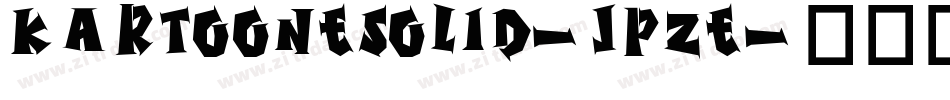 KartooneSolid-JpZE字体转换
