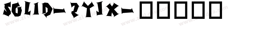 Solid-2yjX字体转换