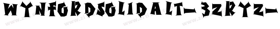 WynfordSolidAlt-3zRYZ字体转换
