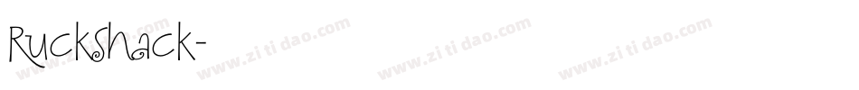 Ruckshack字体转换