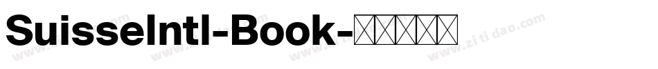 SuisseIntl-Book字体转换