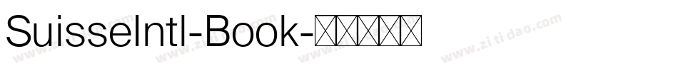 SuisseIntl-Book字体转换