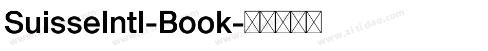 SuisseIntl-Book字体转换