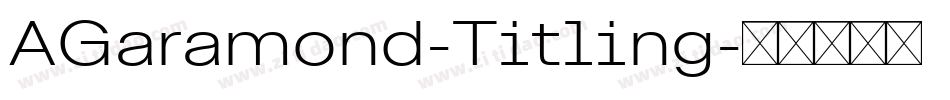 AGaramond-Titling字体转换