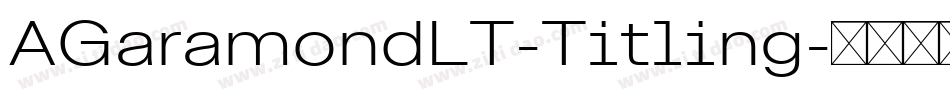 AGaramondLT-Titling字体转换