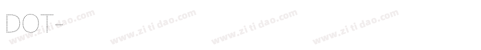 DOT字体转换
