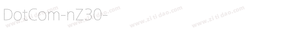 DotCom-nZ30字体转换