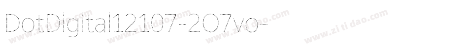 DotDigital12107-2O7vo字体转换