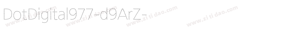 DotDigital977-d9ArZ字体转换