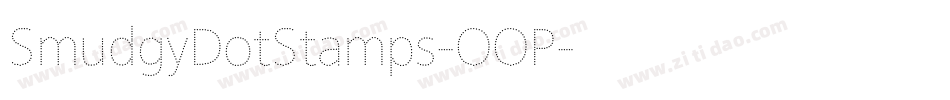 SmudgyDotStamps-OOP字体转换
