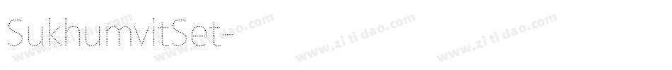 SukhumvitSet字体转换
