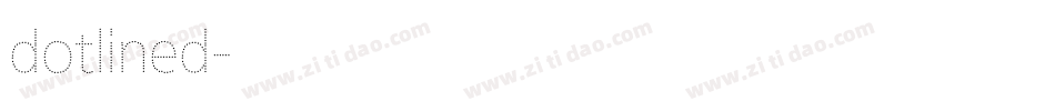 dotlined字体转换