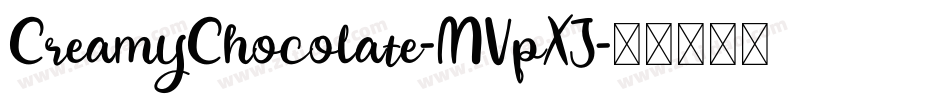 CreamyChocolate-MVpXJ字体转换