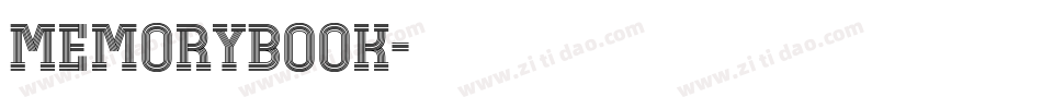MemoryBook字体转换