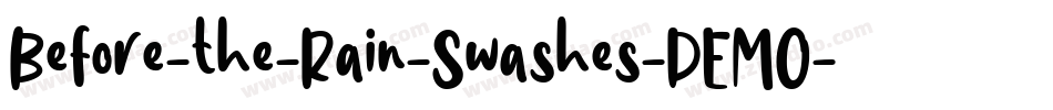 Before-the-Rain-Swashes-DEMO字体转换