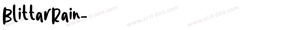 BlittarRain字体转换