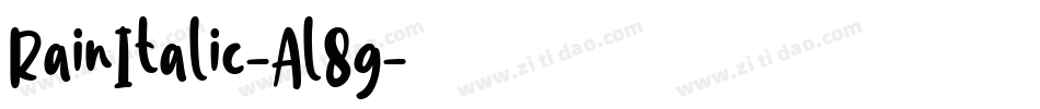 RainItalic-Al8g字体转换