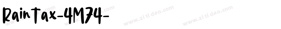 RainTax-4M74字体转换