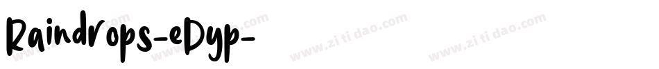 Raindrops-eDyp字体转换