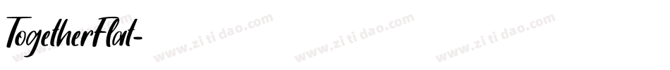 TogetherFlat字体转换