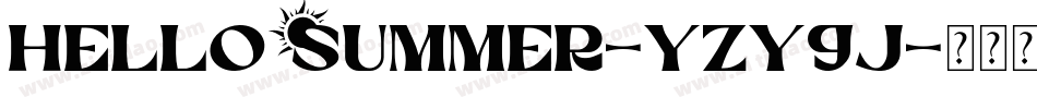 HelloSummer-Yzy9j字体转换