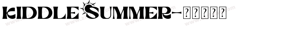 KiddleSummer字体转换